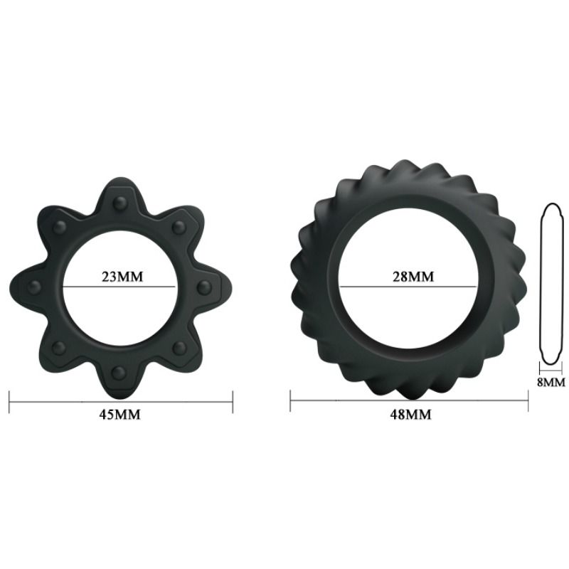 DANSE - KIT 2 BAGUES EN SILICONE BAGUE FLEURIE