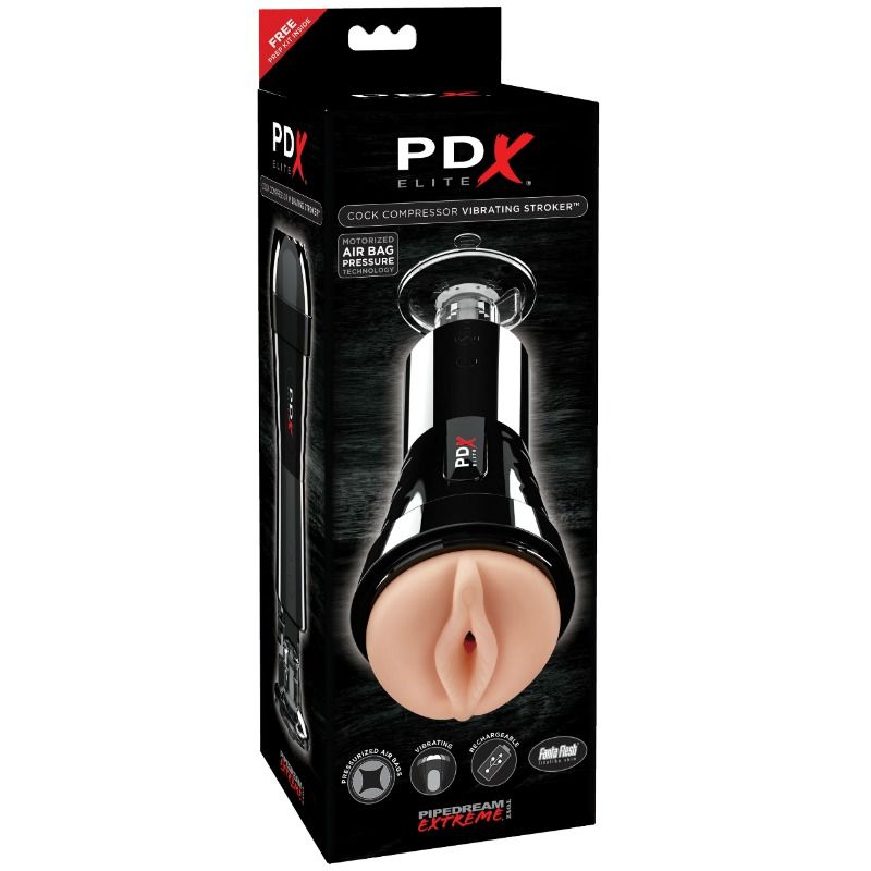 PDX ELITE - Masturbateur vibrant à effet de compression