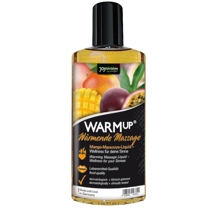 JOYDIVISION AQUAGLIDE - HUILE DE MASSAGE WARMUP MANGUE + FRUIT DE LA PASSION 150 ML