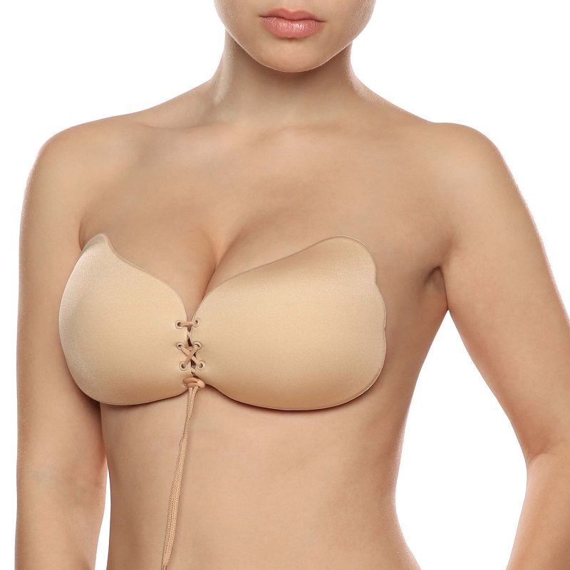 BYE-BRA - LACE-IT PUSH-UP ENHANCER BEIGE BONNET D