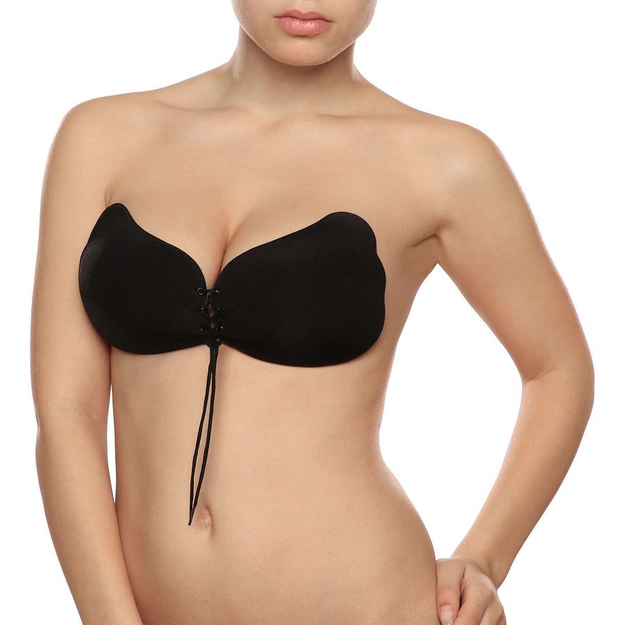 BYE-BRA - LACE-IT PUSH-UP ENHANCER NOIR BONNET D
