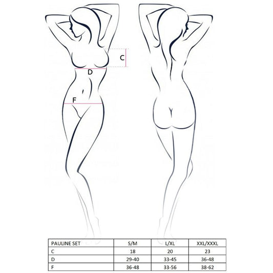 PASSION - WOMAN PAULINE 3-PIECE SET SIZE L/XL