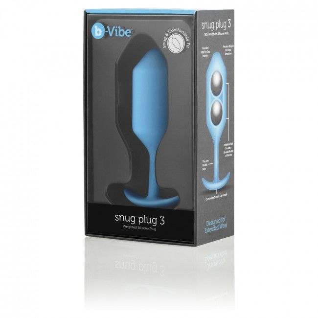 B-VIBE - Plug anal 3 bleu ciel