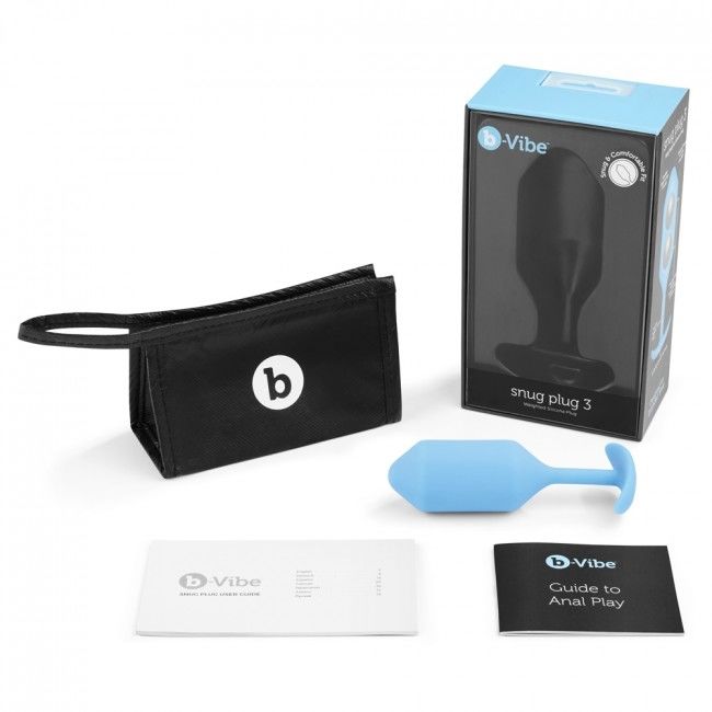 B-VIBE - Plug anal 3 bleu ciel