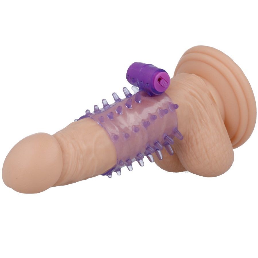 CASUAL LOVE - VIBRATEUR LILAS AVEC ANNEAU DE COUVERTURE DE PÉNIS