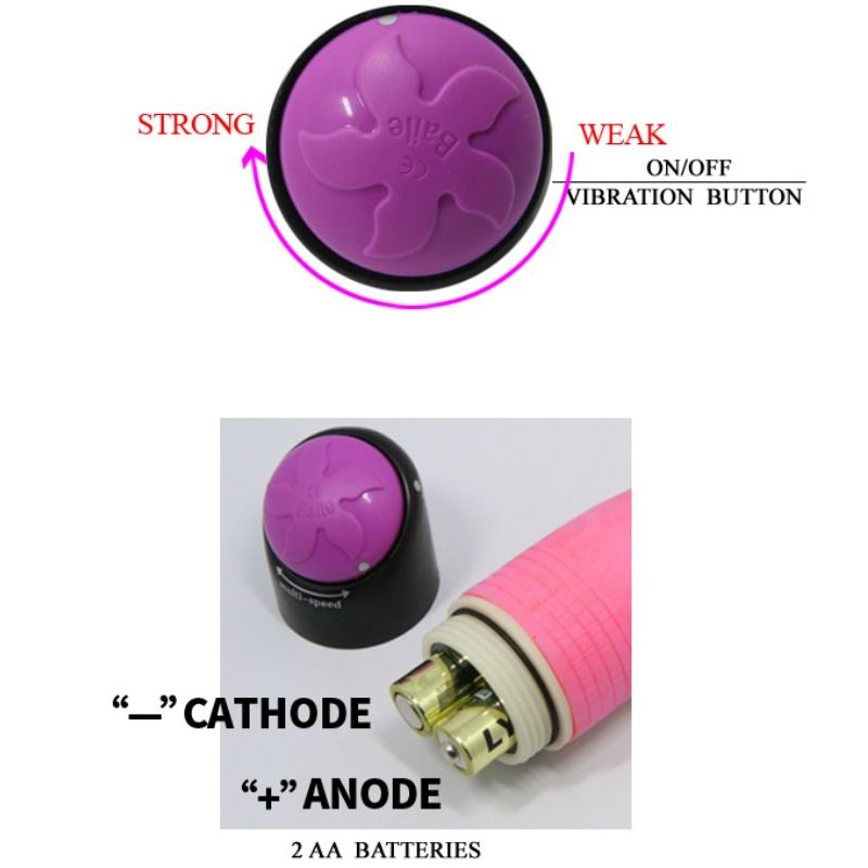 DANCE - VIBRATEUR RÉALISTE COLORÉ SEXUEL ROSE 23 CM
