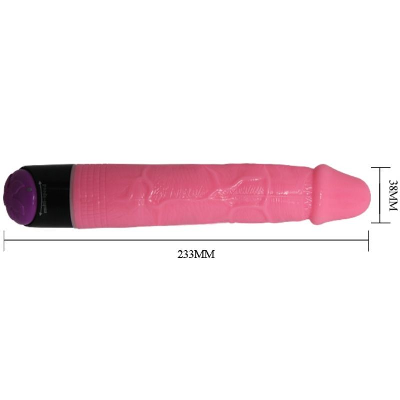 DANCE - VIBRATEUR RÉALISTE COLORÉ SEXUEL ROSE 23 CM