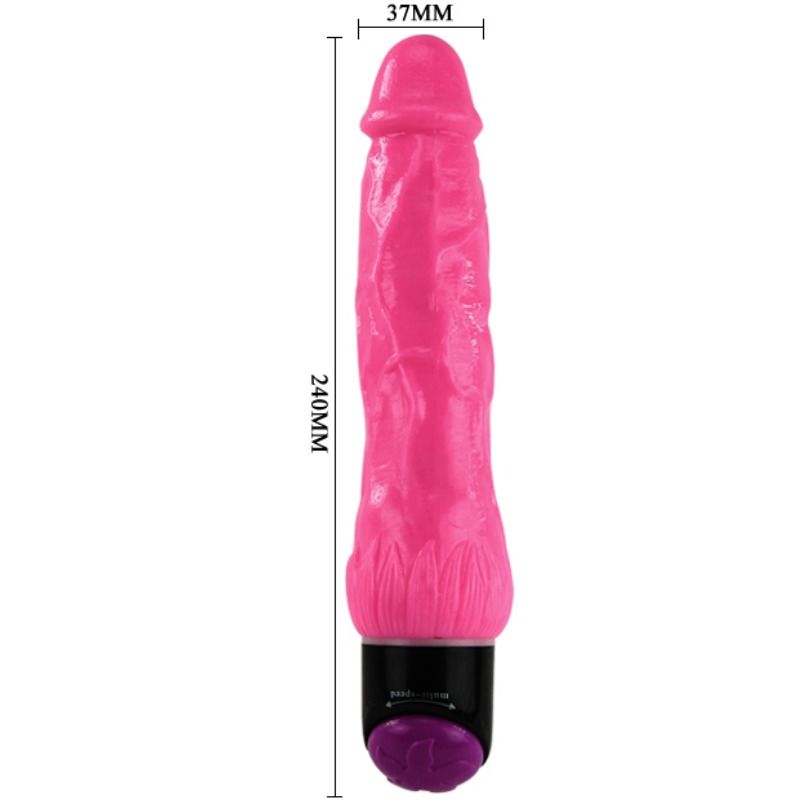 DANCE - VIBRATEUR RÉALISTE COLORÉ SEXUEL ROSE 24 CM