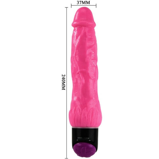 BAILE - COLORFUL SEX VIBRADOR REALÍSTICO ROSA 24 CM