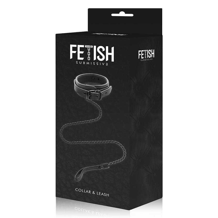 FETISH SUBMISSIVE - COLLIER À CHAÎNE DOUBLÉ DE NOPRÈNE