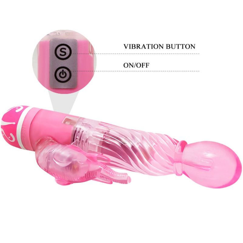 BAILE - VIBRATEUR ROSE MULTI-VITESSES AVEC STIMULATEUR