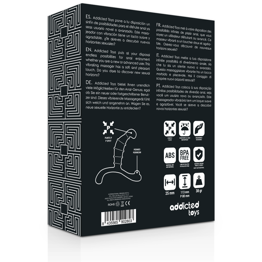 ADDICTED TOYS - PLAISIR ANAL PROSTATIQUE NOIR