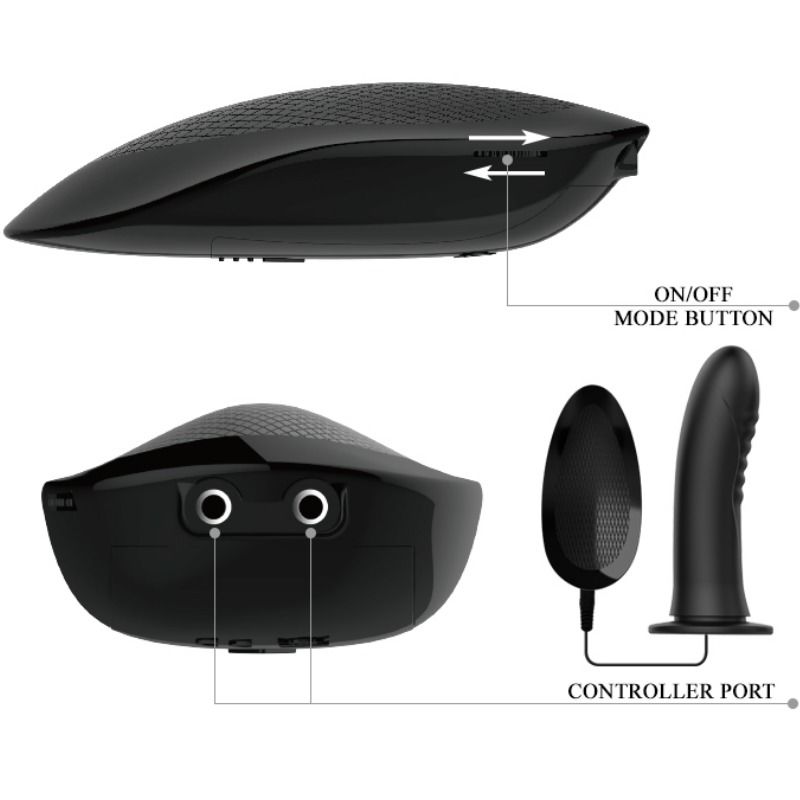 PRETTY LOVE - MYRON STRAP-ON AVEC VIBRATION ET GODE CREUX