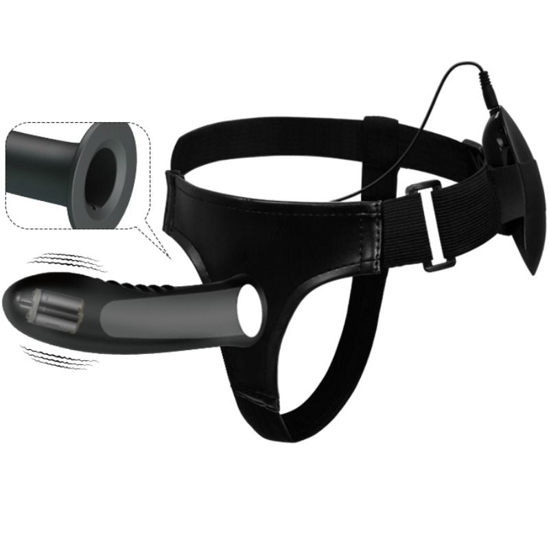 PRETTY LOVE - MYRON STRAP-ON AVEC VIBRATION ET GODE CREUX