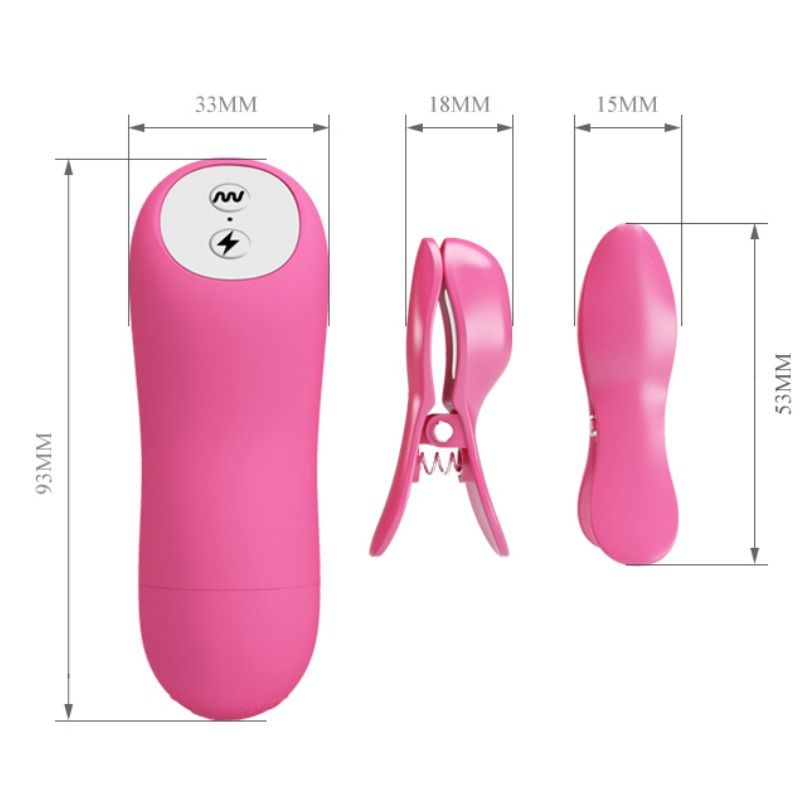 DANSE - PIZAS ROMANTIQUES AVEC VIBRATION ET ÉLECTROCHOCS FUCHSIA