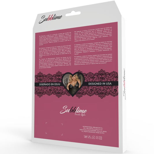 SUBBLIME - LARGE BLACK TEDDY AND MASK