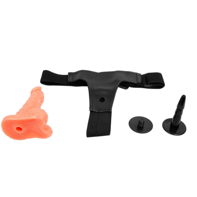 DANSE - HARNAIS AVEC PÉNIS RÉALISTE ET CULOTTE RÉGLABLE ULTRA PASSIONNÉE 15,5 CM