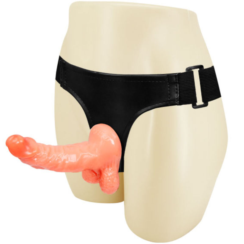 DANSE - HARNAIS AVEC PÉNIS RÉALISTE ET CULOTTE RÉGLABLE ULTRA PASSIONNÉE 15,5 CM