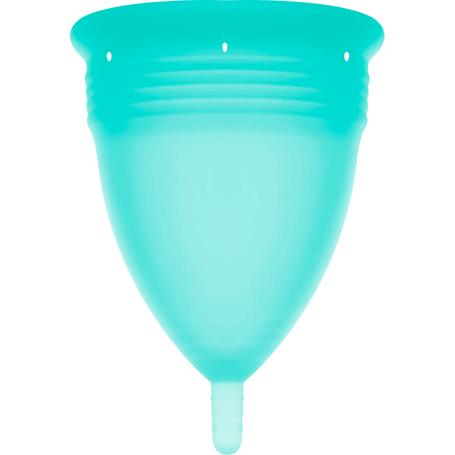 STERCUP - COUPE MENSTRUELLE EN SILICONE AIGUE-MARINE FDA - TAILLE S