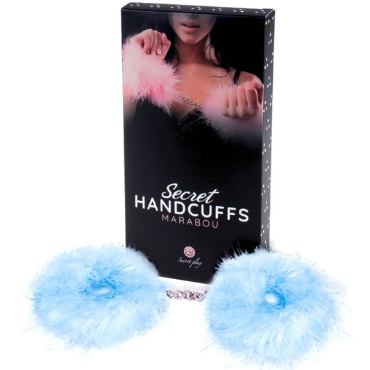 SECRETPLAY - MENOTTES MARABOU BLEUES