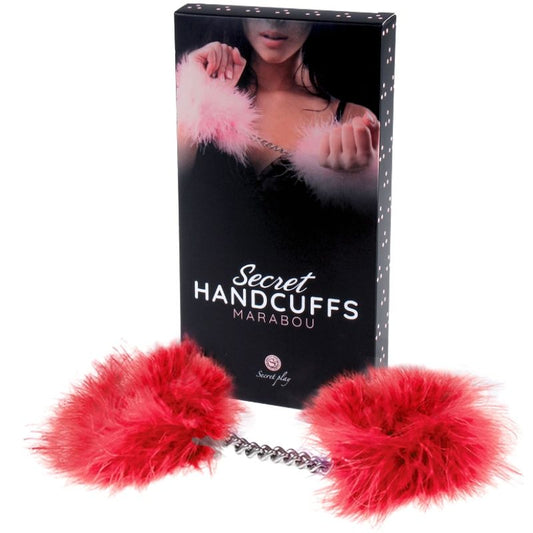 SECRETPLAY - MENOTTES ROUGES MARABOU