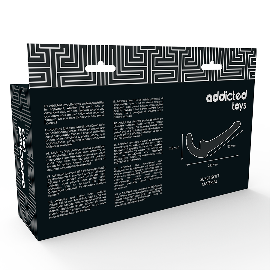 ADDICTED TOYS - GODE NOIR SANS HARNAIS