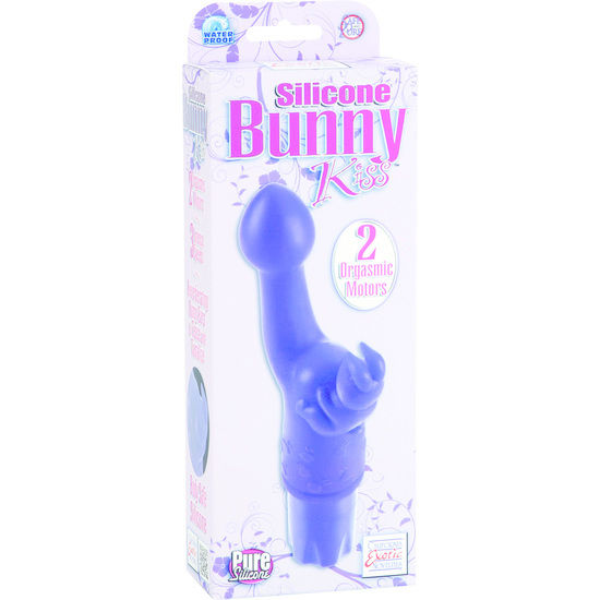 CALEXOTICS - BISOUS DE LAPIN VIBRANT EN SILICONE LILAS