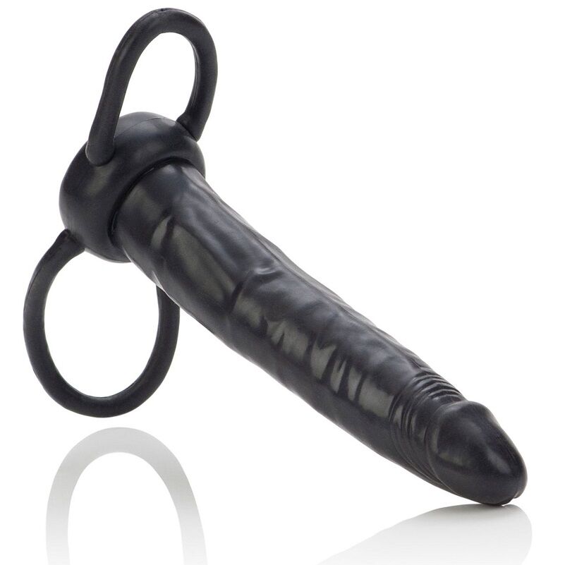 CALEXOTICS - HARNAIS ACCOMMODATEUR POUR DOUBLE PÉNÉTRATION NOIR