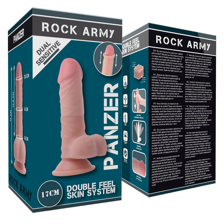 ROCKARMY - DOUBLE DENSITÉ PANZER GODE RÉALISTE 17 CM -O- 4,46 CM