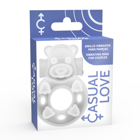 CASUAL LOVE - 26 BAGUE VIBRANTE LAPIN TRANSPARENT