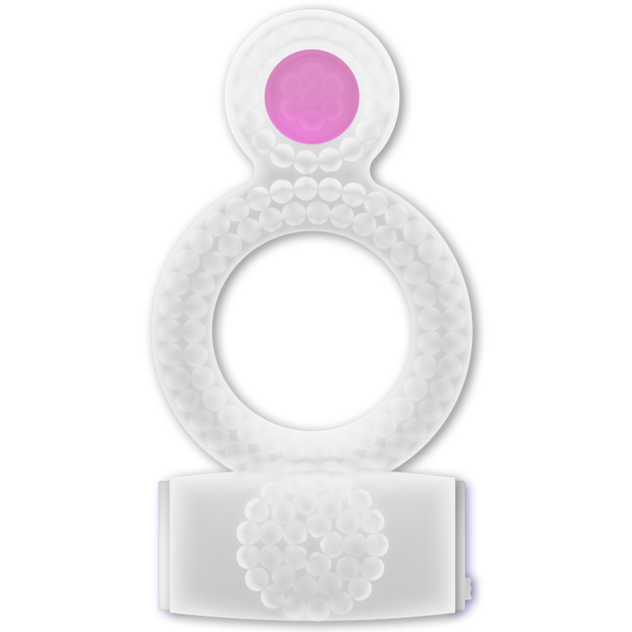 CASUAL LOVE - BAGUE DOUBLE PLAISIR BAGUE TRANSPARENTE