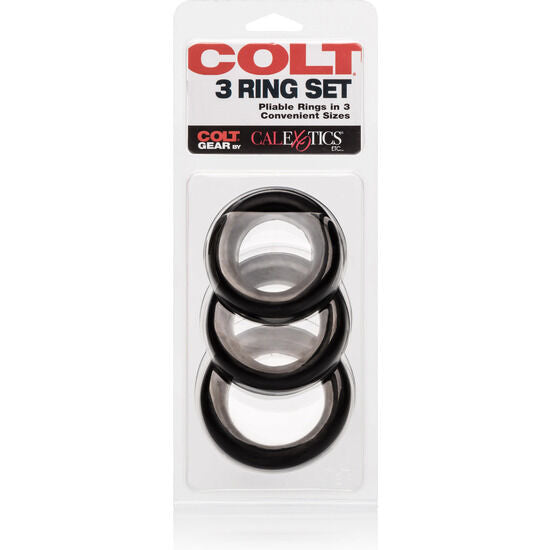 CALEXOTICS - COLT SET 3 ANNEAUX PÉNIS ET TESTICULES