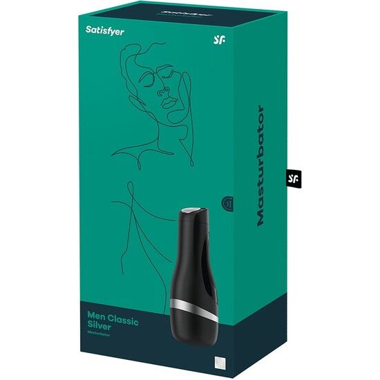 SATISFYER - MASTURBATEUR CLASSIQUE NOIR POUR HOMMES