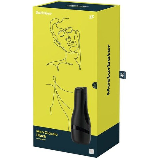 SATISFYER - MASTURBATEUR CLASSIQUE NOIR POUR HOMMES