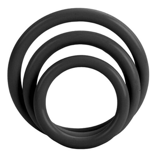 CALEXOTICS - SET OF THREE BLACK ERECTION RINGS