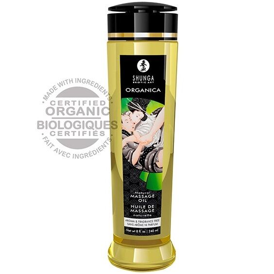 SHUNGA - HUILE DE MASSAGE BIOLOGIQUE NATURELLE 240 ML
