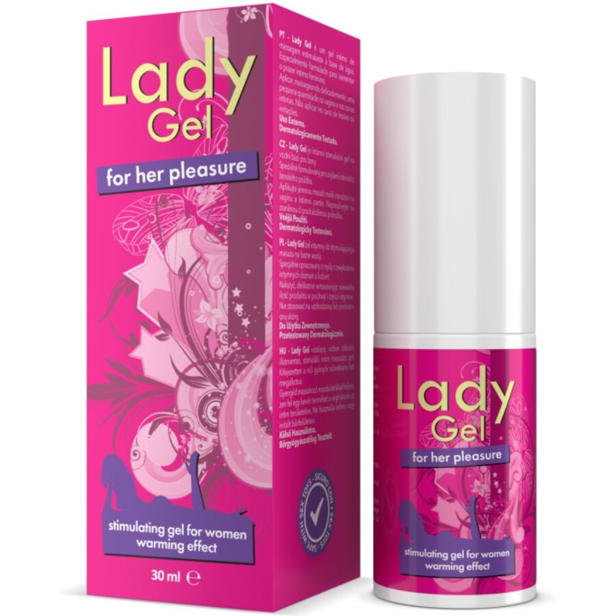 INTIMATELINE - LADY GEL POUR LE PLAISIR GEL STIMULANT EFFET CHALEUR POUR ELLE 30 ML