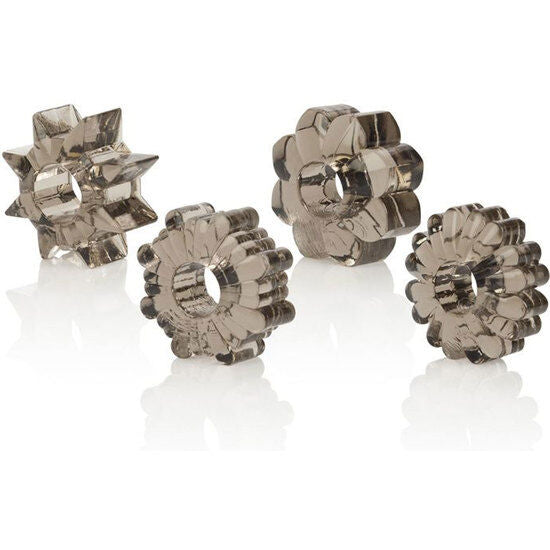 CALEXOTICS - SET DE BASE 4 ANNEAUX PÉNIS EN TPR