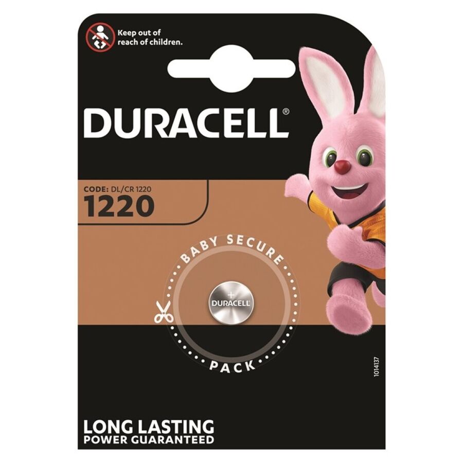 DURACELL - LITHIUM BUTTON BATTERY CR1220 3V BLISTER*1