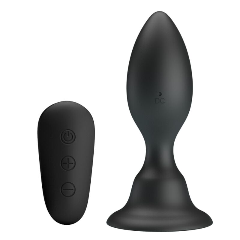 MR PLAY - Plug anal vibrant noir avec télécommande