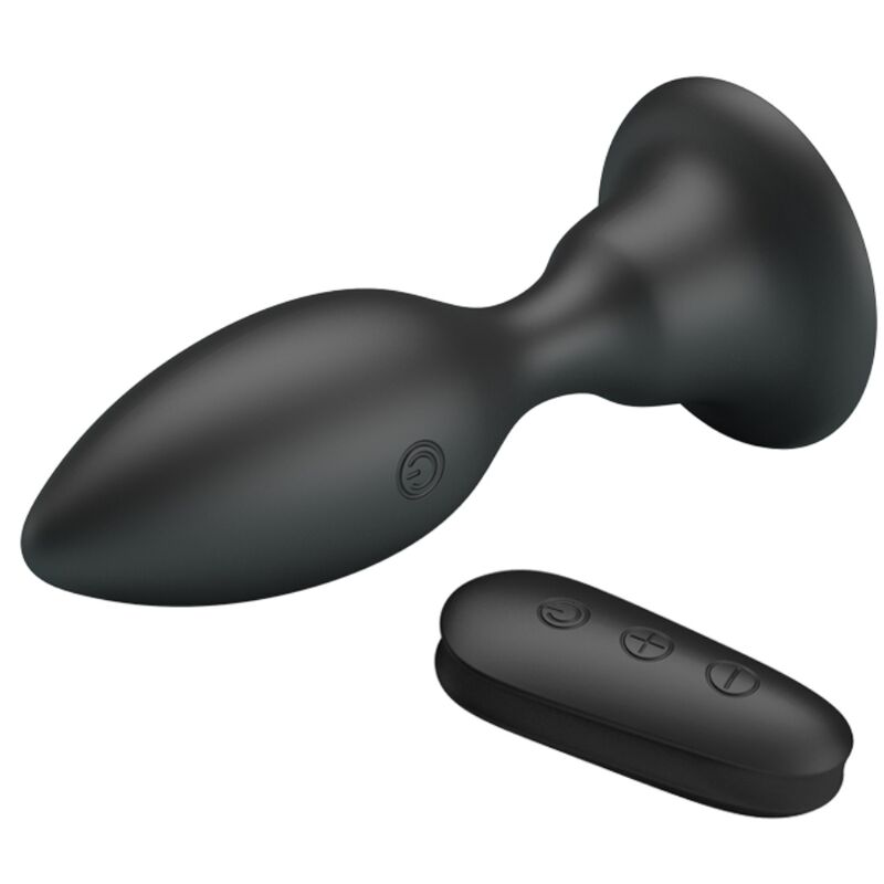 MR PLAY - Plug anal vibrant noir avec télécommande