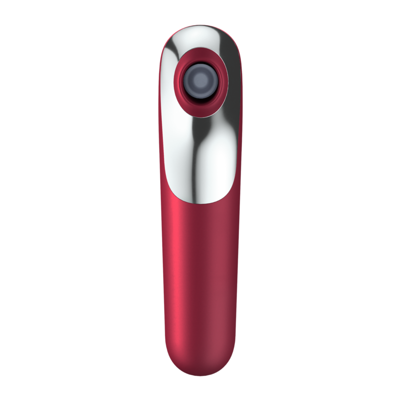 SATISFYER - DUAL LOVE VIBRATOR AND SUCTION WITH PULSED AIR RED