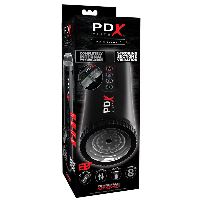 PDX ELITE - MASTURBATEUR SOUFFLEUR DE MOTO AVANCÉ