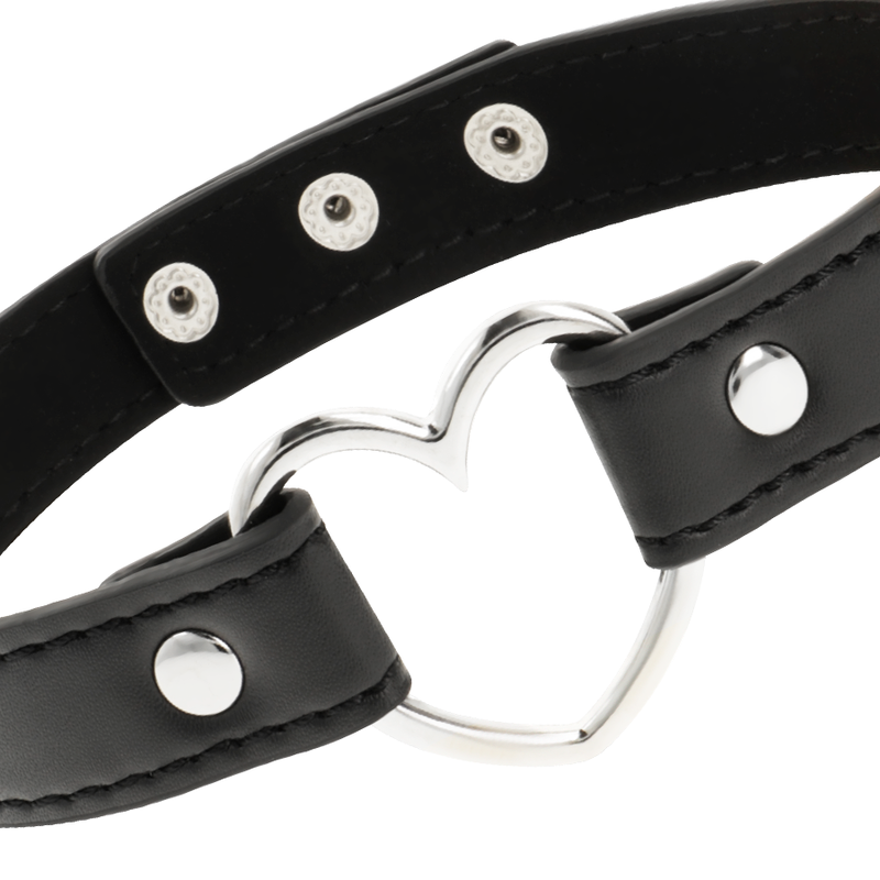 COQUETTE CHIC DESIRE - COLLIER CUIR VEGAN ACCESSOIRE FEMME COEUR