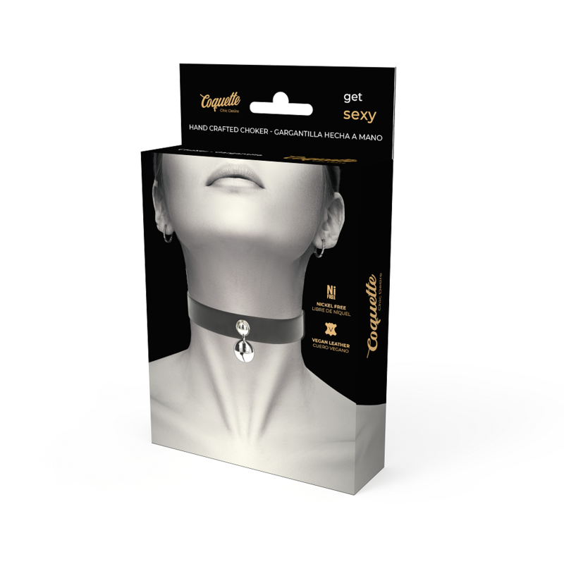 COQUETTE CHIC DESIRE - COLLIER EN CUIR VEGAN ACCESSOIRE FEMME CLOCHE