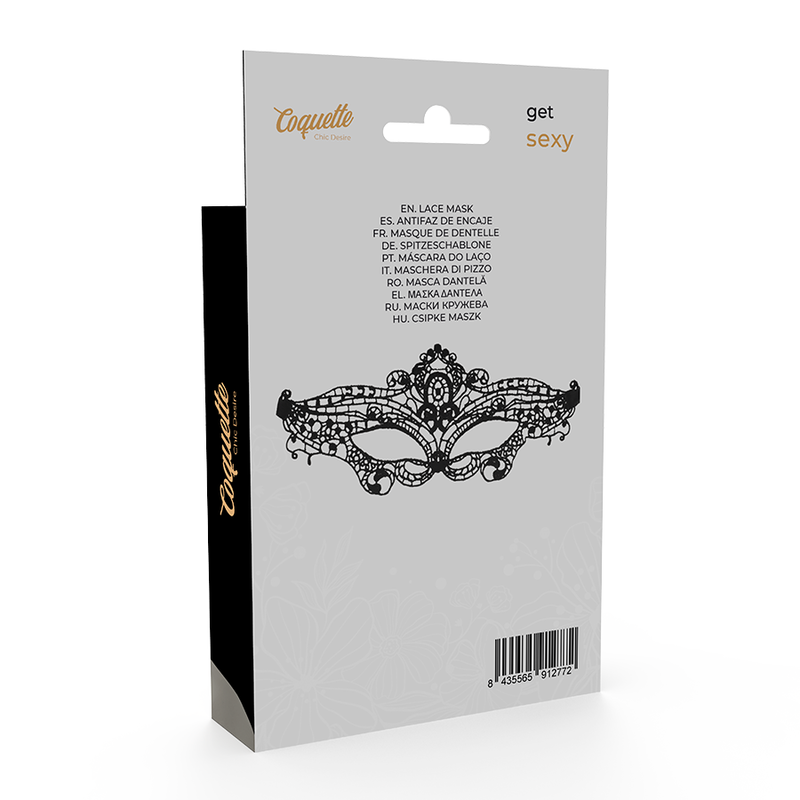 COQUETTE CHIC DESIRE - MASQUE EN FINE DENTELLE NOIRE