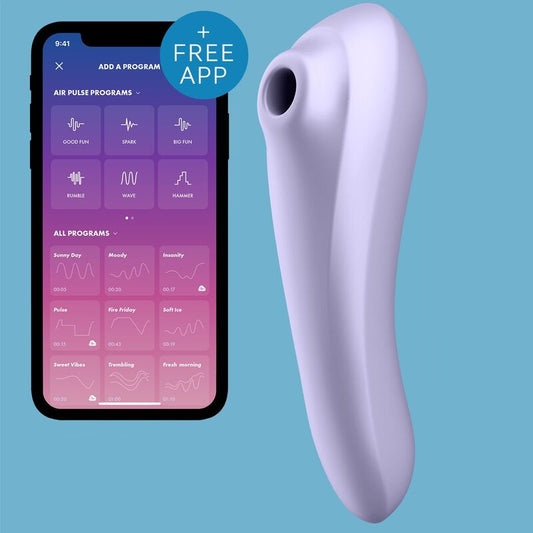 SATISFYER - DOUBLE PLAISIR AIR PULSE VIOLET