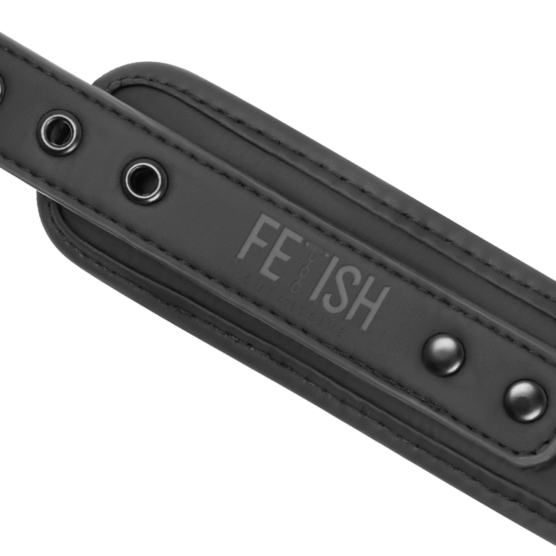 FETISH SUBMISSIVE - COLLIER À CHAÎNE DOUBLÉ DE NOPRÈNE