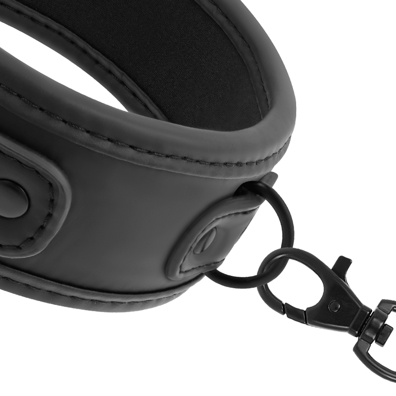 FETISH SUBMISSIVE - COLLIER À CHAÎNE DOUBLÉ DE NOPRÈNE