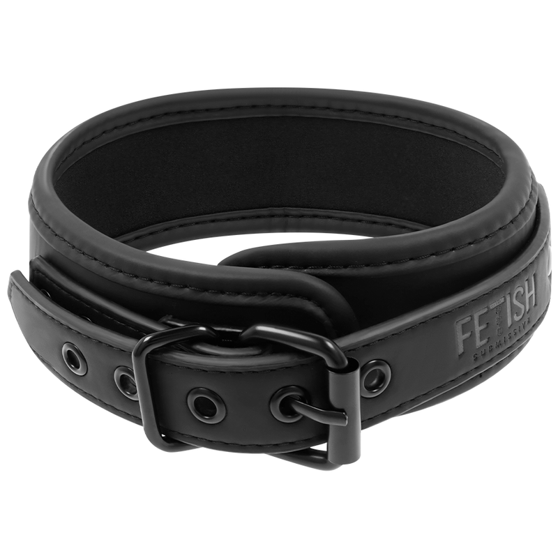 FETISH SUBMISSIVE - COLLIER À CHAÎNE DOUBLÉ DE NOPRÈNE